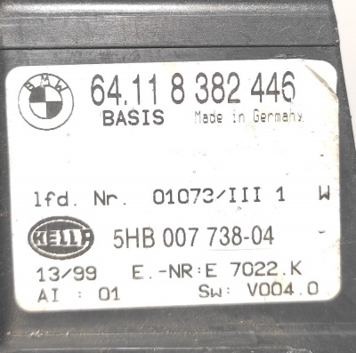 Панель управления кондиционера BMW 3 E46 E46 64118382446