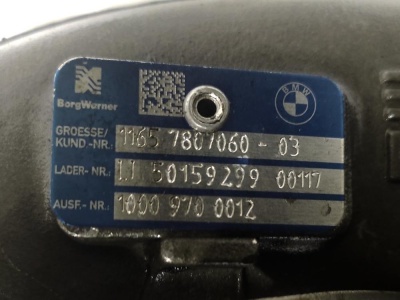 Турбина M57 BMW X5 E70 X5E70 11657809863