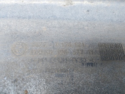 Накладка порога левая черная E60 LCI  51777178121