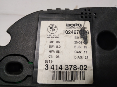 Панель приборов X3 E83 3.0 USA  62113414378