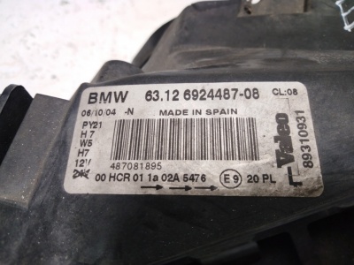 Фара левая E87 E87 63126924487